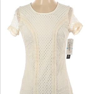 Cute white mid knit dress